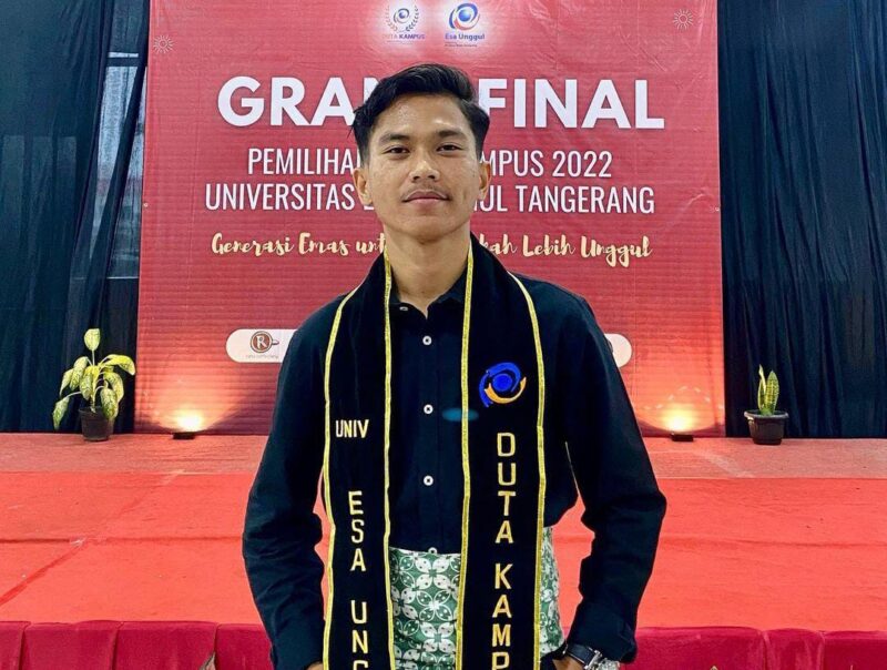 Foto : Alif Musa Ketua BEM Universitas Esa Unggul Tangerang (Sumber: Instagram)