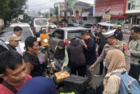 Lokasi razia terhadap travel ilegal di Bundaran Pasirhayam ( Foto : Istimewa ) 