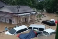 Sa,at Kejadian Banjir Bandang Di Sukabumi ( Foto : Istimewa )
