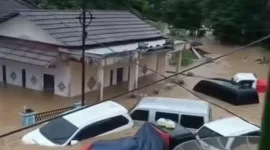 Sa,at Kejadian Banjir Bandang Di Sukabumi ( Foto : Istimewa )