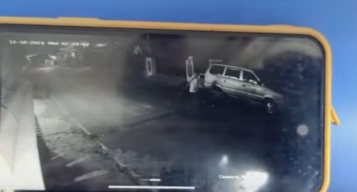 Cctv Kejadian dibacok ( Foto : istimewa )