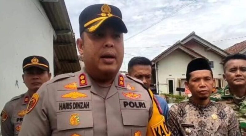 Kapolres Tasikmalaya. AKBP Haris Dinzah Di Tempat Kejadian Penangkapan Teroris ( Foto : Istimewa )