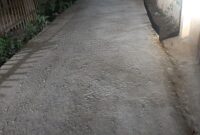 Tampak Jalan Yang Baru Di Bangun ( Foto : Arsip Portalmca )