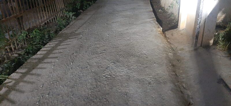 Tampak Jalan Yang Baru Di Bangun ( Foto : Arsip Portalmca )