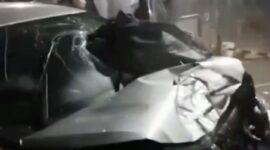 Mobil Daihatsu Sigra Paska Kecelakaan ( Foto : Istimewa )