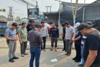 Doa Bersama Kasat Reskrim Sebelum Melaksanakan Tugas ( Foto : Istimewa )