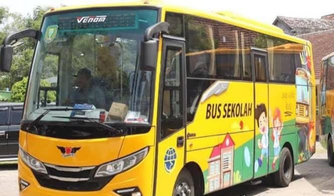 Ilustrasi Bus Sekolah Gratis ( Foto : Istimewa )