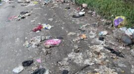 Nampak Sampah Yang Berantakan, (Foto : Istimewa)