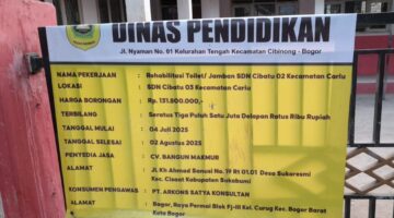 Bungkamnya Kepala Sekolah dan Pelaksana Proyek, Rehabilitasi Toilet SDN Cibatu 02 Diselimuti Tanda Tanya