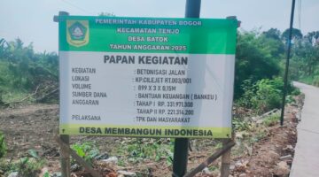 Bankeu Tahap 1 Wujudkan Jalan Impian Masyarakat Desa Batok